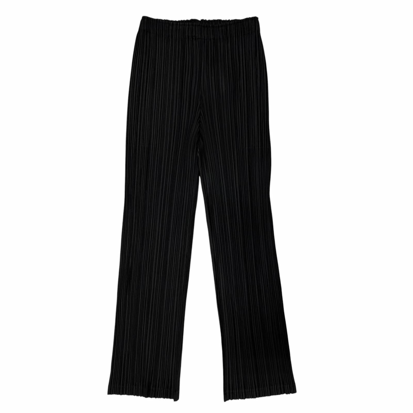 プリーツプリーズイッセイミヤケ THICKER BOTTOMS 1 ポリエステルパンツ