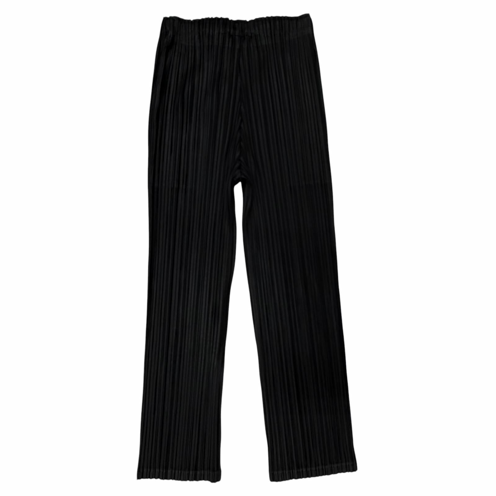 プリーツプリーズイッセイミヤケ THICKER BOTTOMS 1 ポリエステルパンツ