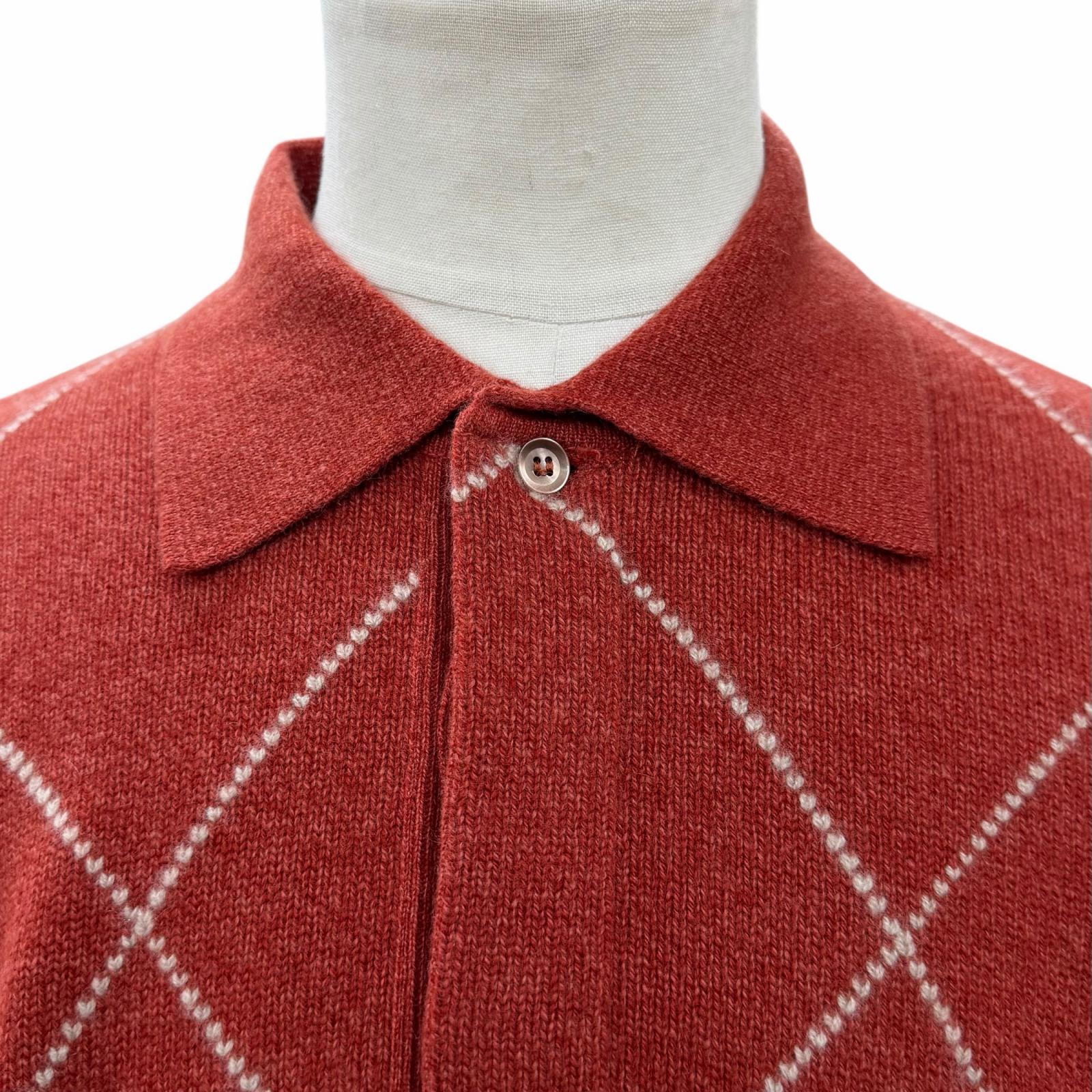 ロロピアーナ アーガイルカシミヤニット