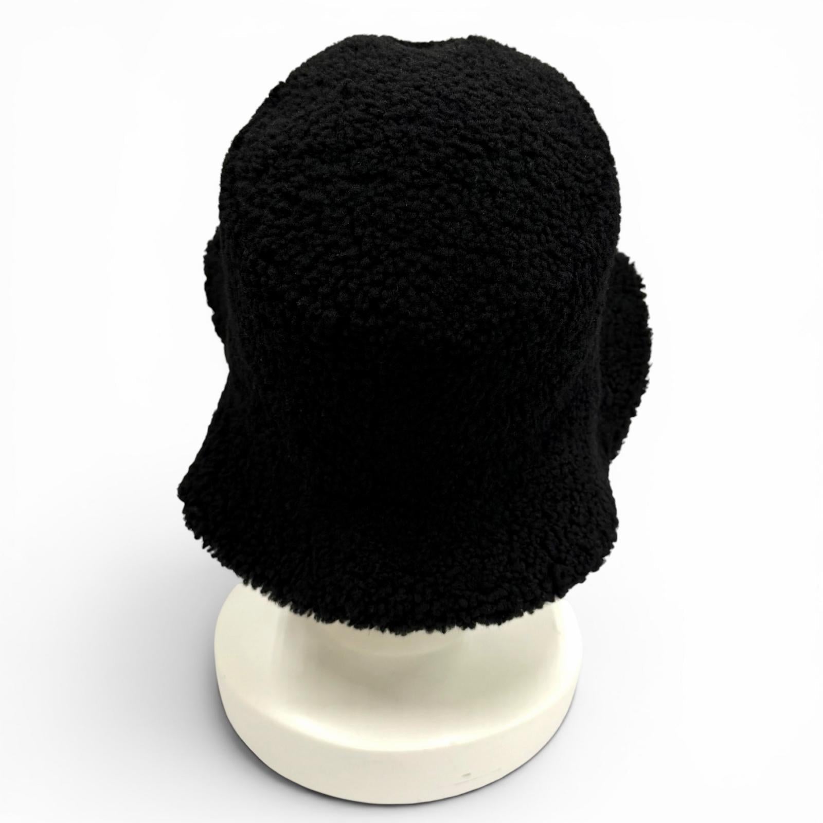 エルメス Fauve Crude Cell Patch Merino Mouton レザーハット57