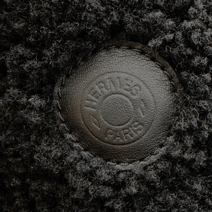 エルメス Fauve Crude Cell Patch Merino Mouton レザーハット57