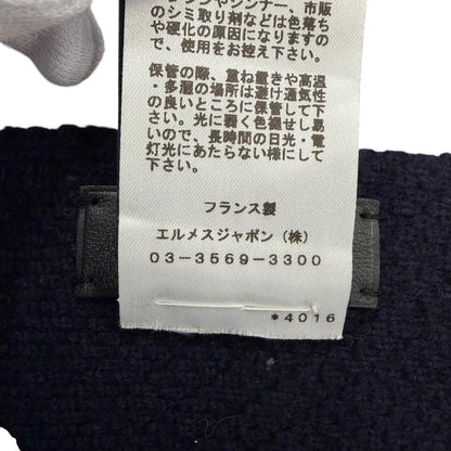 エルメス Hロゴ ウールカシミヤポンチョ