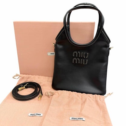 ミュウミュウ Ivy レザー2wayショルダーバッグ