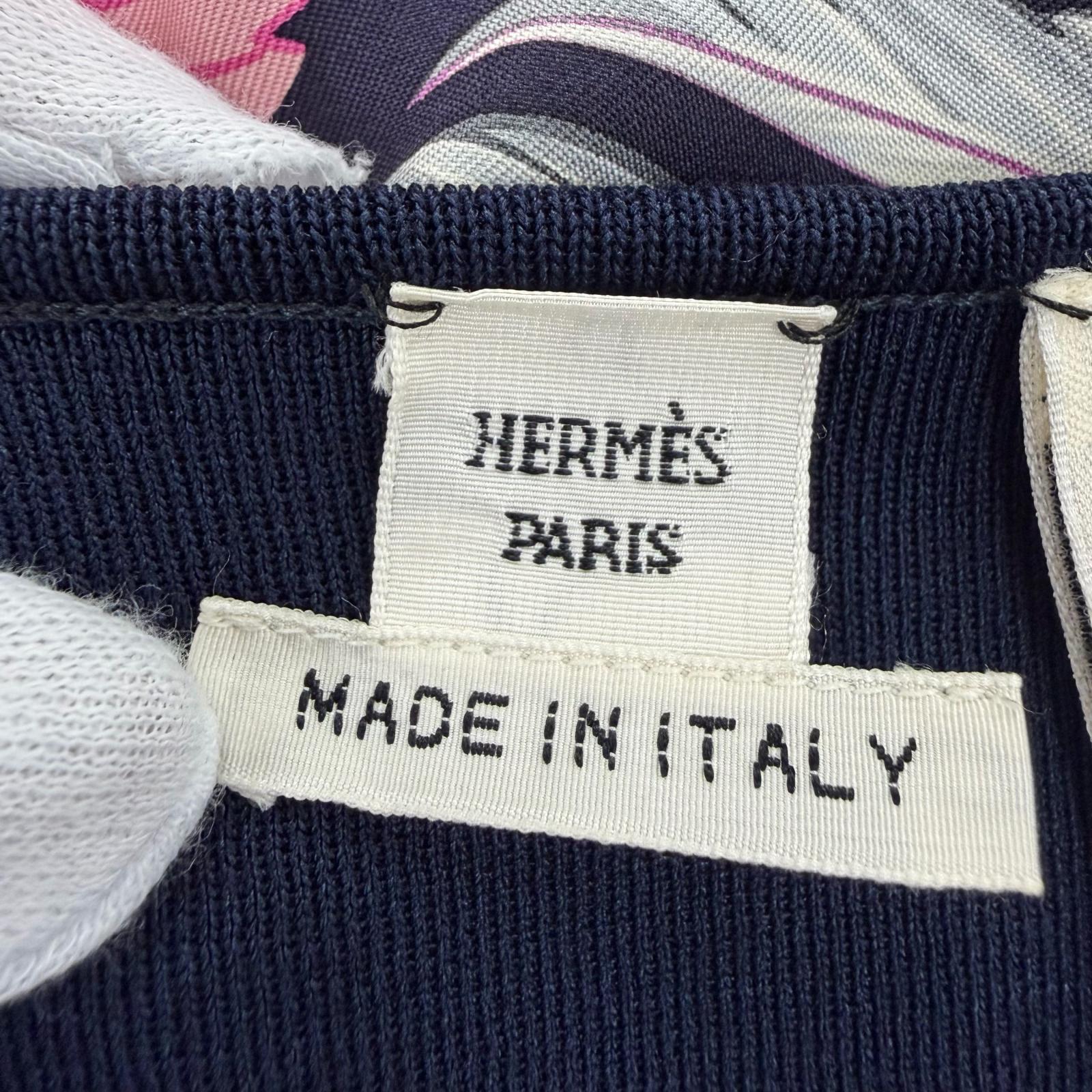 エルメス シルクニットワンピース34