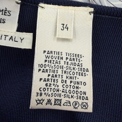 エルメス シルクニットワンピース34