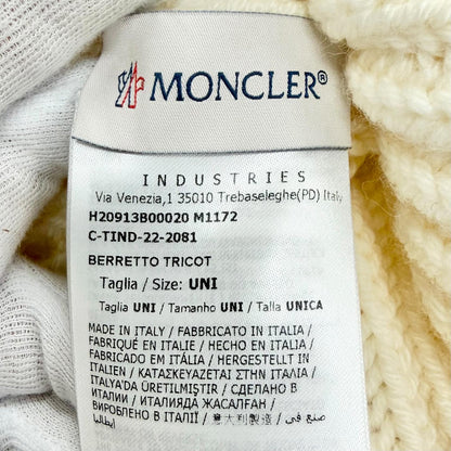 モンクレール BERRETTO TRICOT ウールニットキャップ