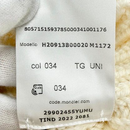 モンクレール BERRETTO TRICOT ウールニットキャップ