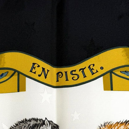 エルメス En Piste シルクスカーフ