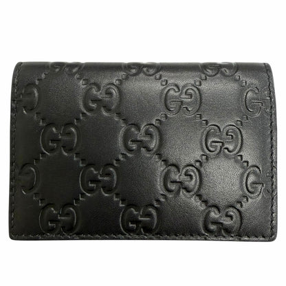 グッチ レザー二つ折りカードケース