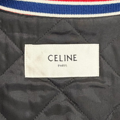 セリーヌ Stajan Classic Teddy Jacket トリオンフ ウールレザージャケット