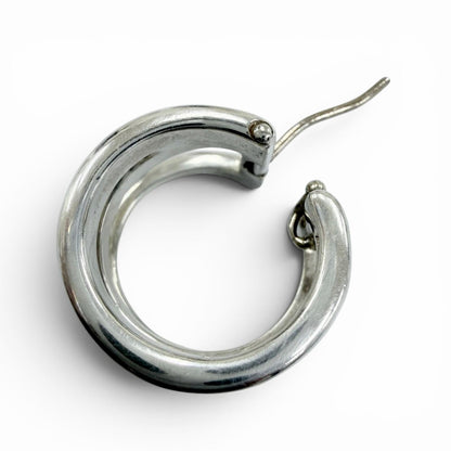 ティファニー Diagonal Hoop シルバー ピアス