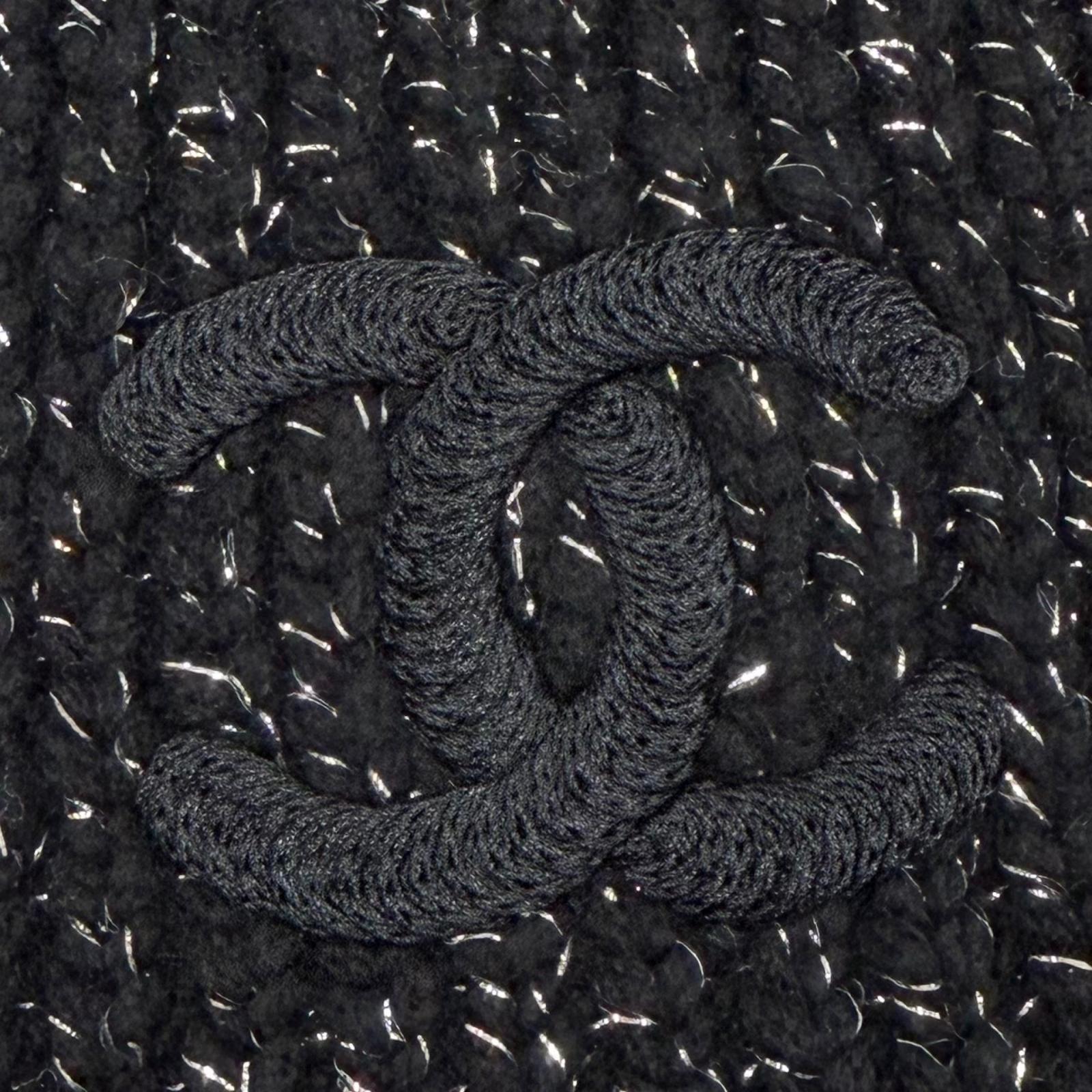 シャネル Coco Make メタリックファイバー ニットキャップ