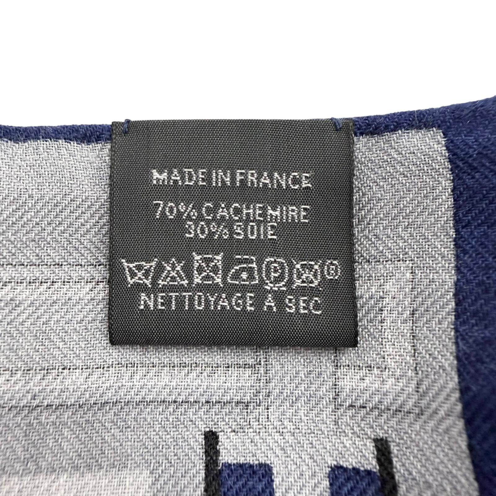 エルメス ストール レクタングル レトルト エキュストル カシミヤシルクスカーフ