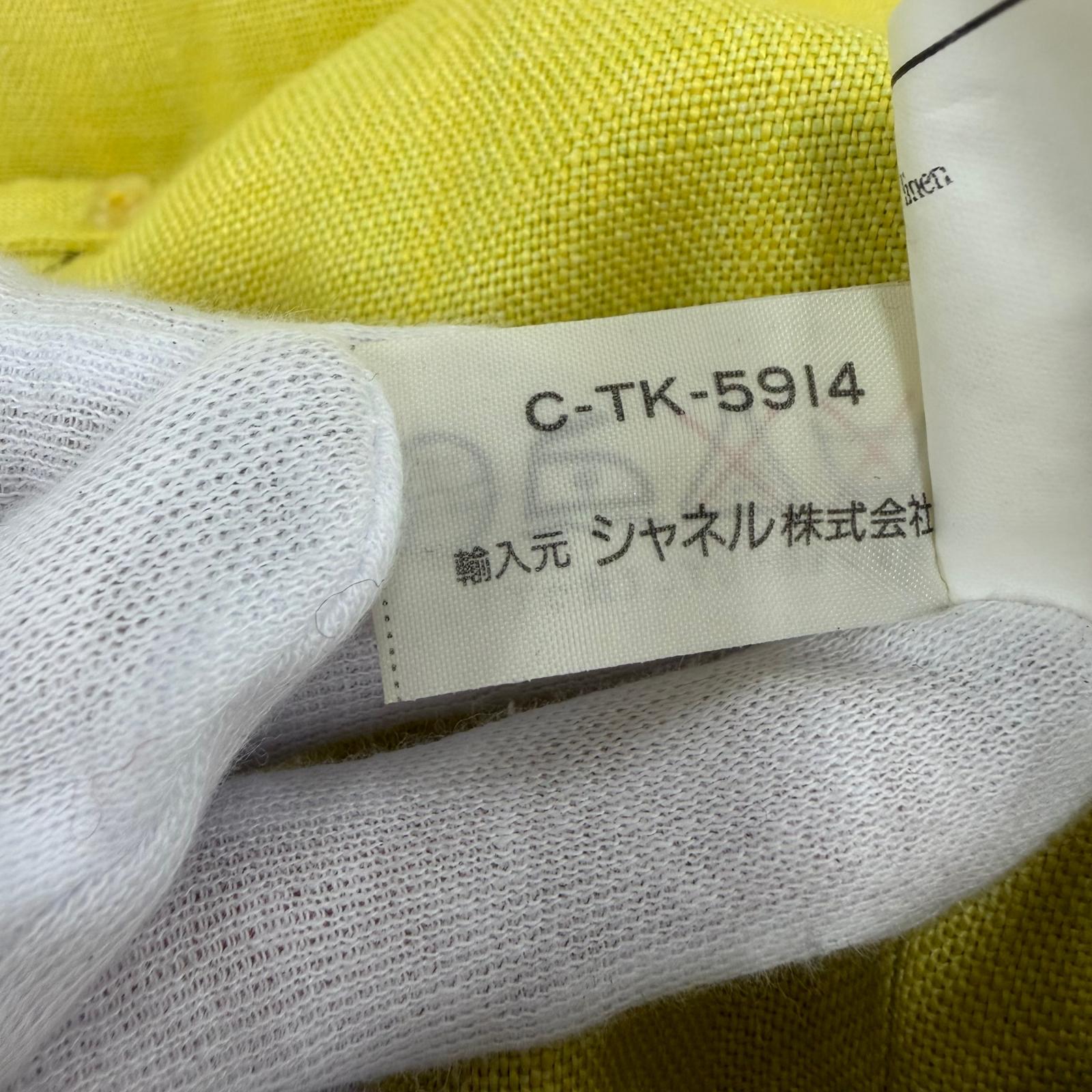 シャネル COCOマーク リネンワンピース