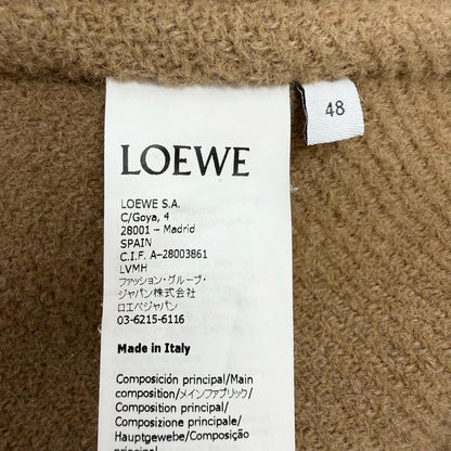ロエベ アナグラム カーフレザー パッチワーク ウールジャケット