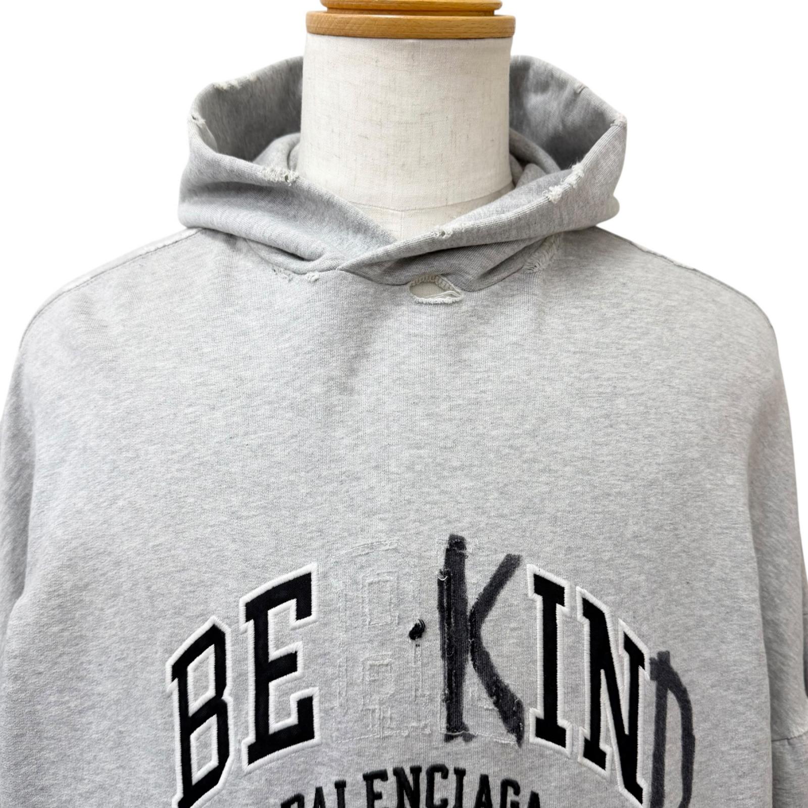 バレンシアガ Rount Hoodie コットンパーカー