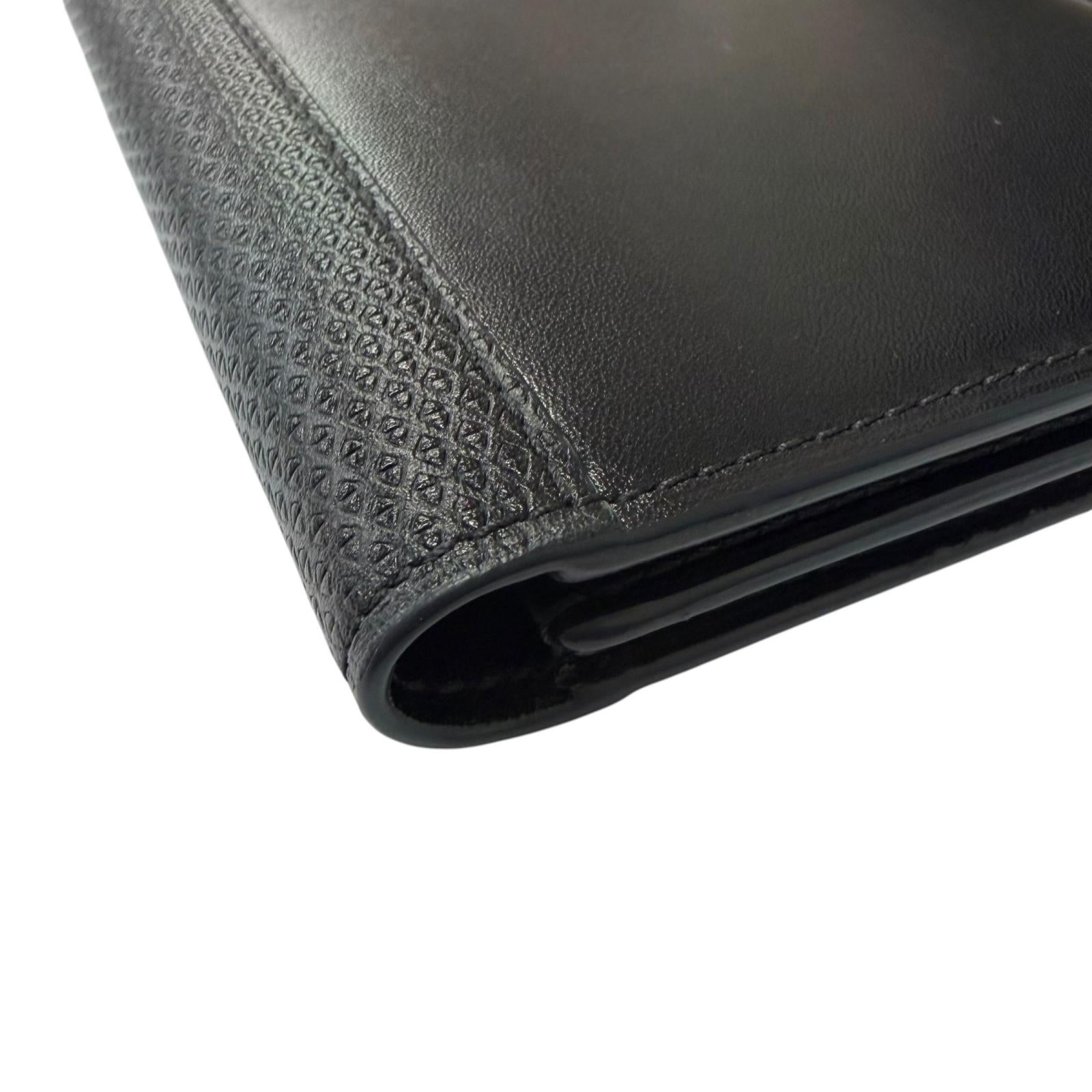 ジョンロブ Bill Compartment Rasp Large Gusset レザー二つ折り財布