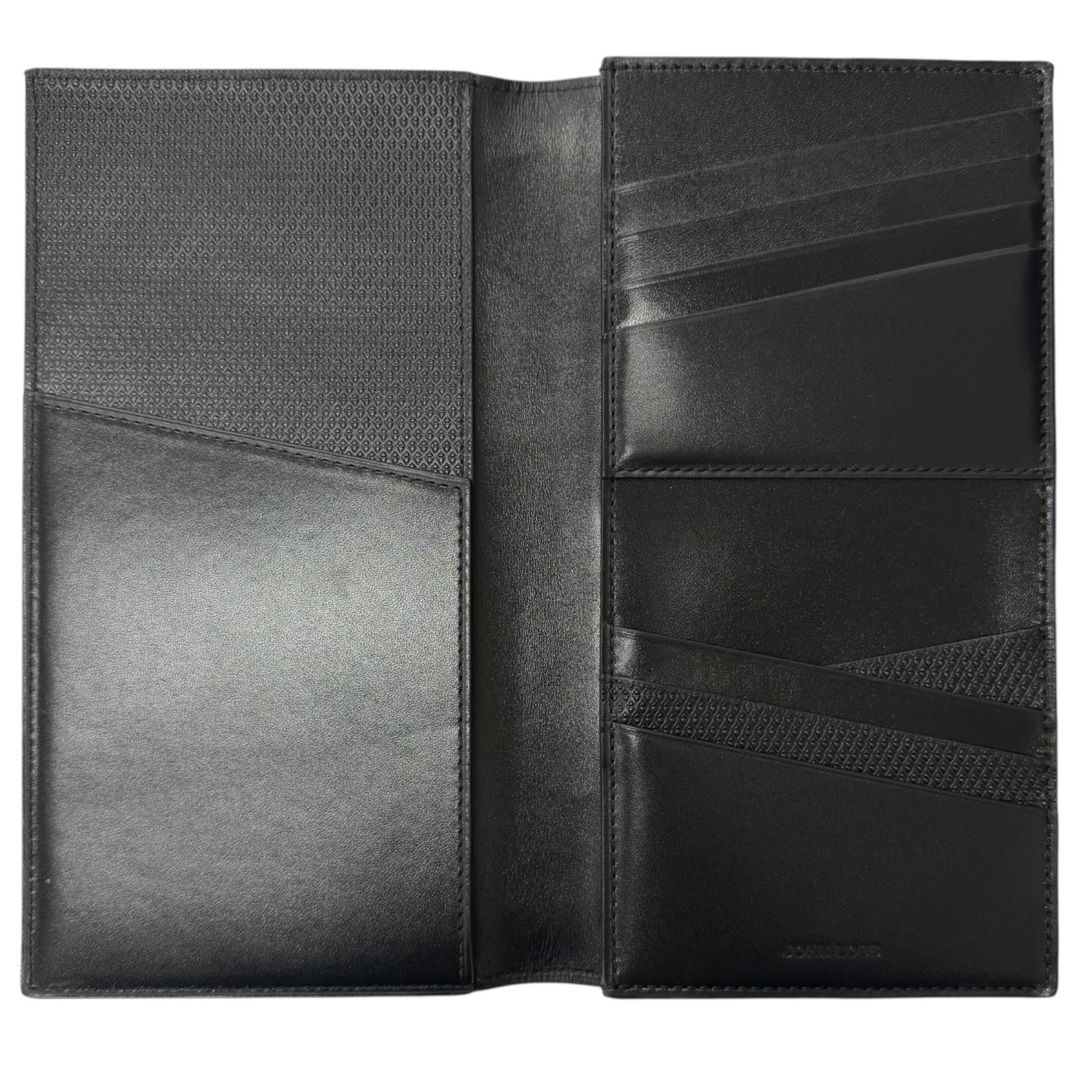 ジョンロブ Bill Compartment Rasp Large Gusset レザー二つ折り財布
