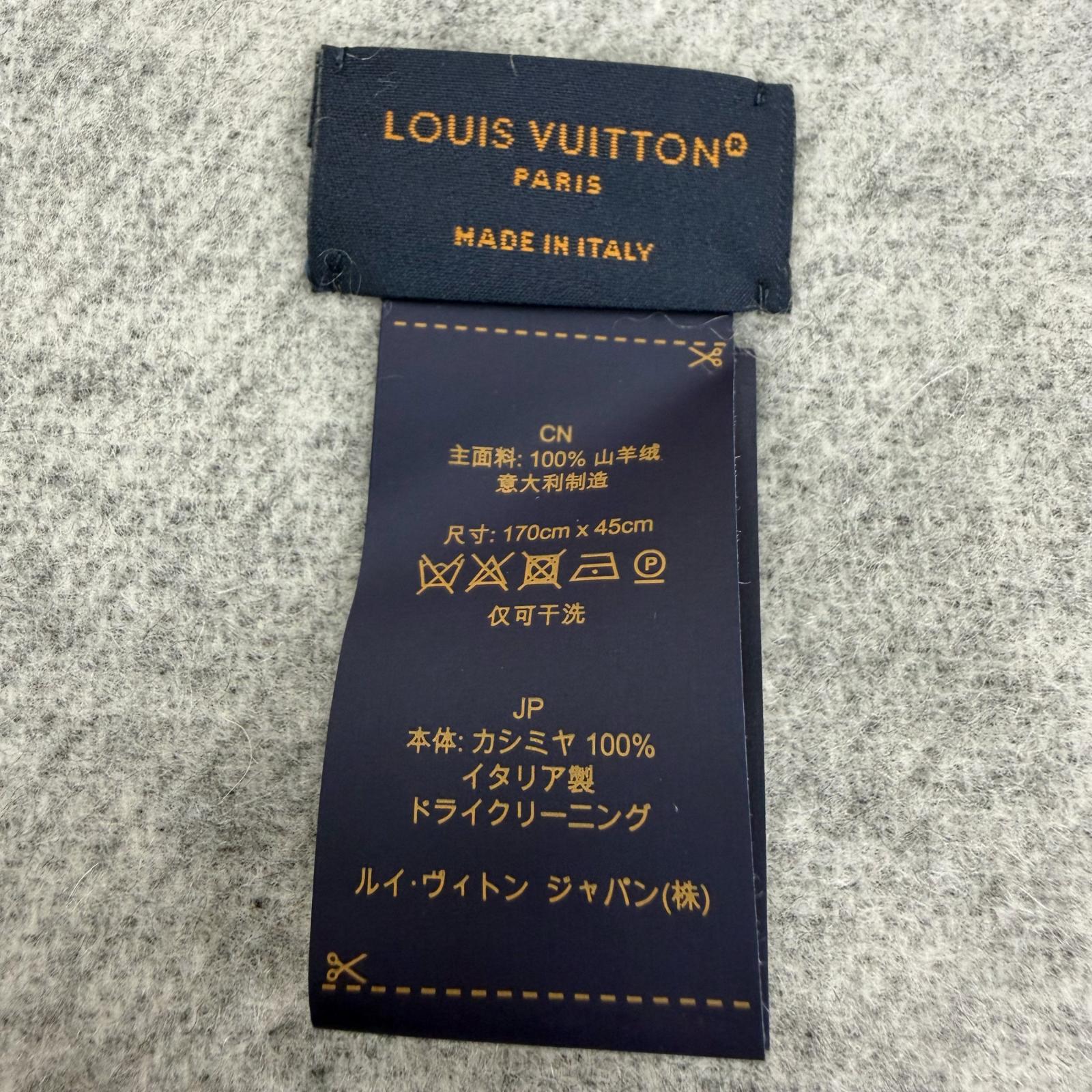 ルイヴィトン レイキャビック モノグラム カシミヤマフラー