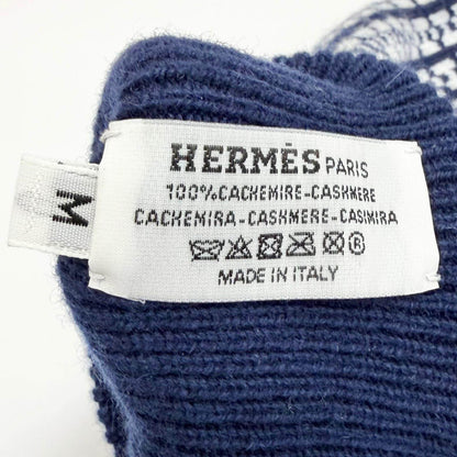 エルメス Hope Mitten ニットジャカード カシミヤグローブ