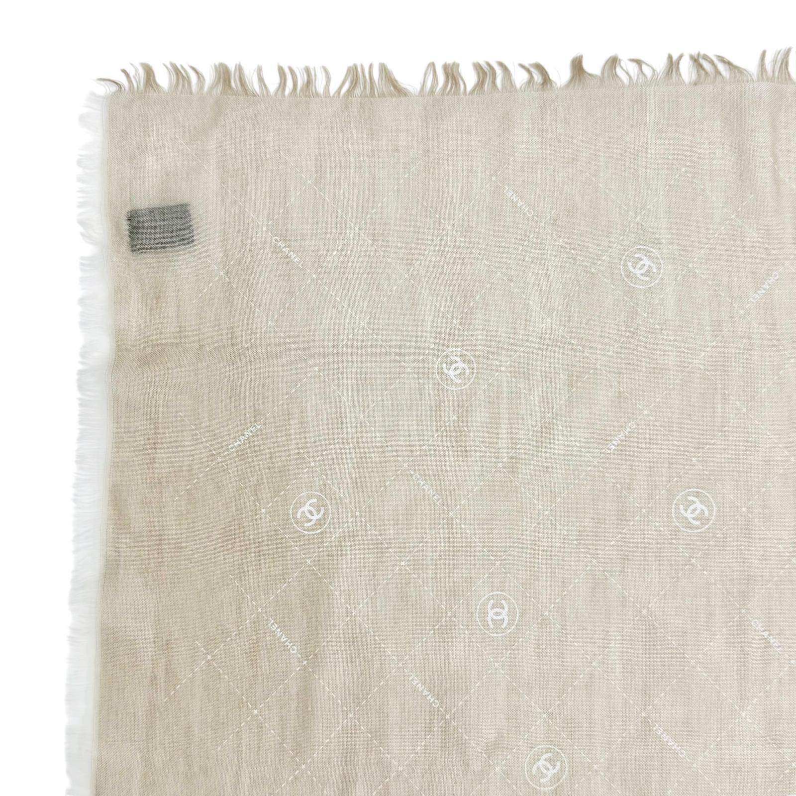 シャネル ココマーク カシミヤシルクショール