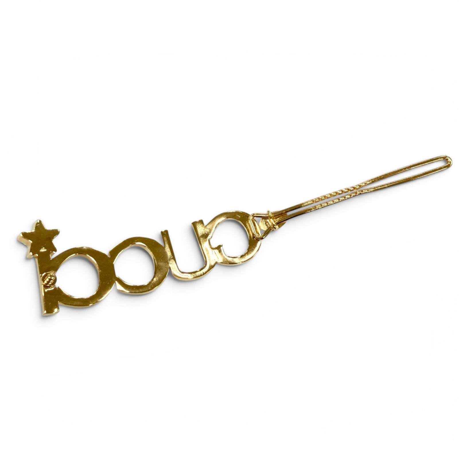グッチ ロゴ ラインストーン ヘアクリップ