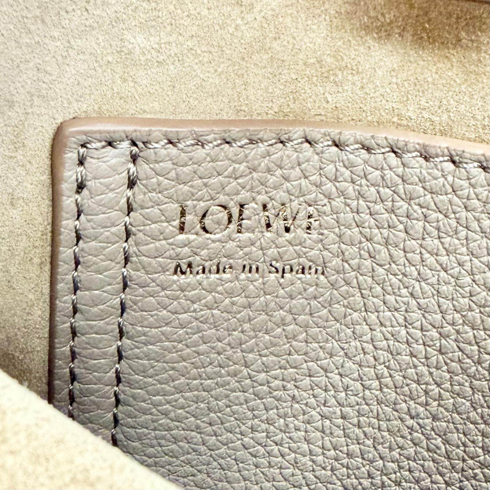 ロエベ Pebble Bucket Bag Mini レザーショルダーバッグ
