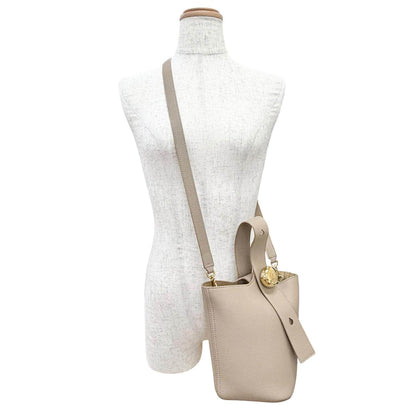 ロエベ Pebble Bucket Bag Mini レザーショルダーバッグ