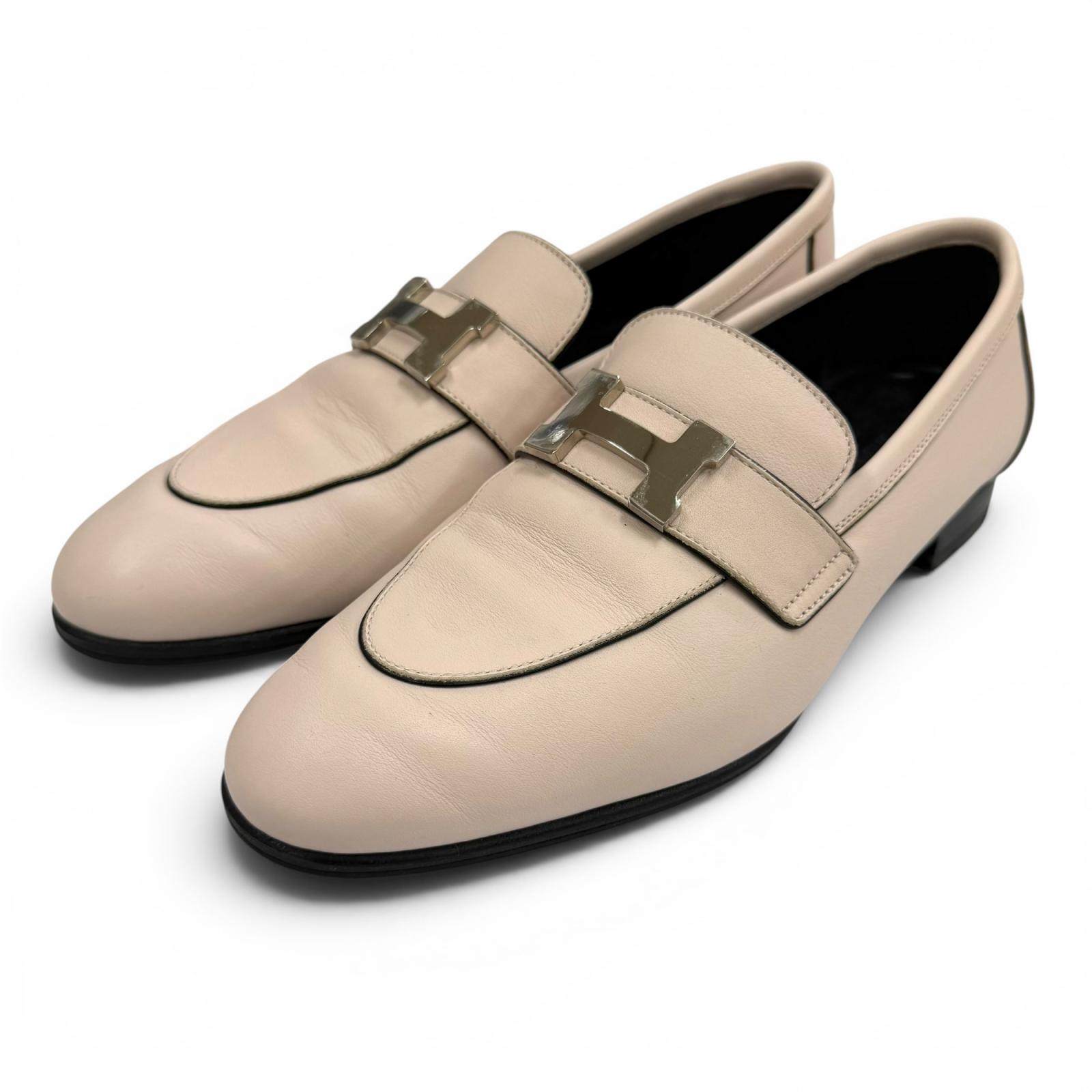 エルメス レザーローファー