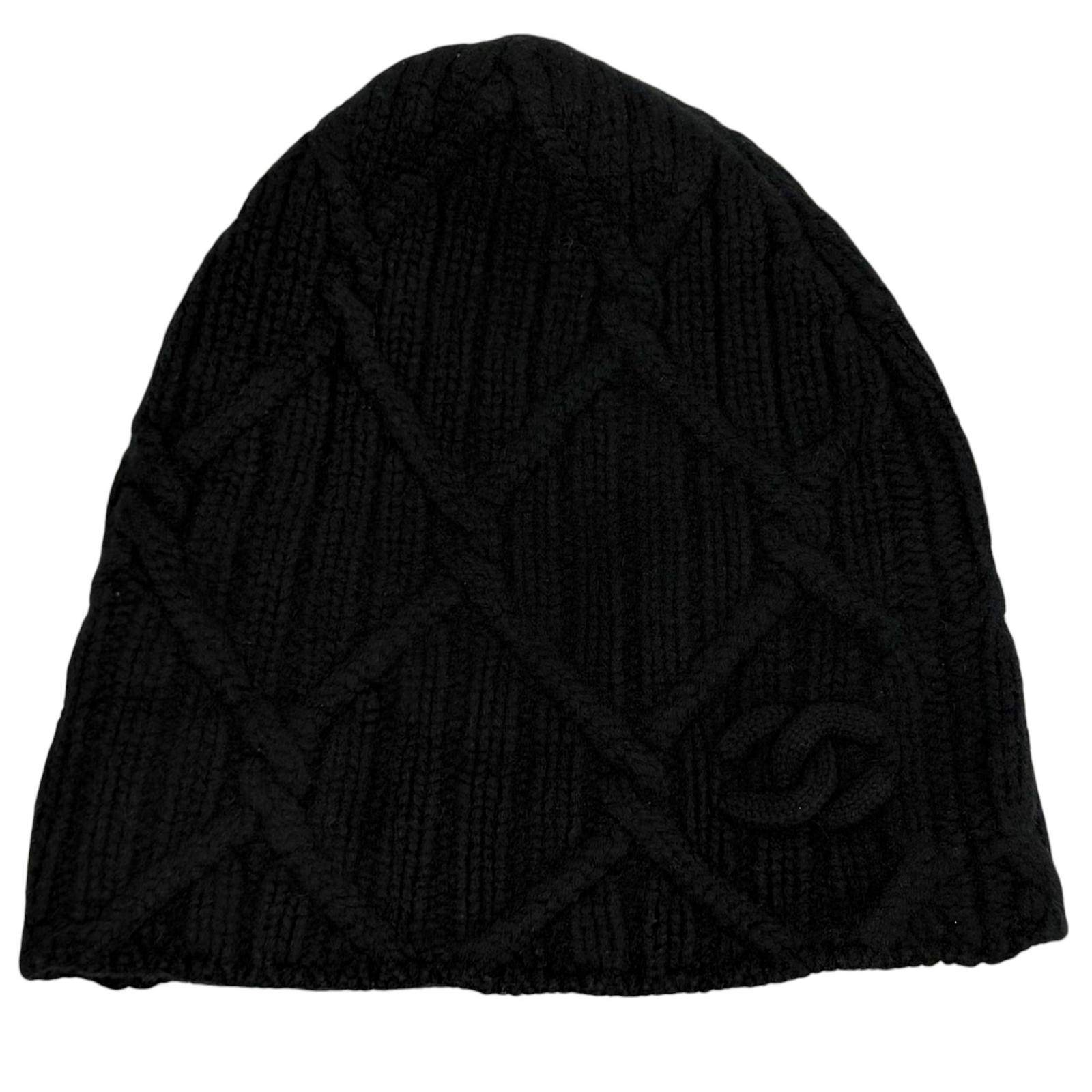 シャネル カシミヤニットキャップ