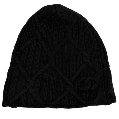 シャネル カシミヤニットキャップ