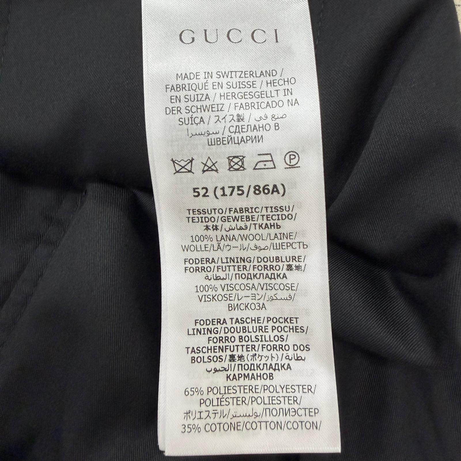 グッチ GGロゴ総柄 ウールスラックス
