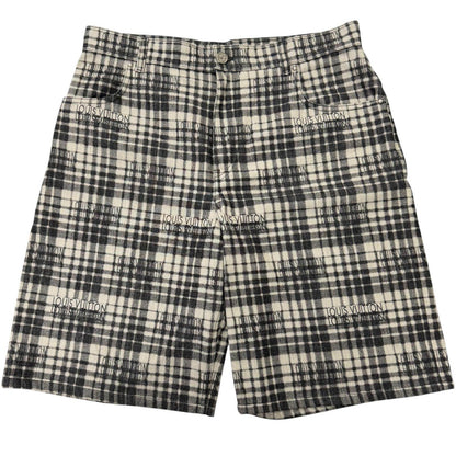 ルイヴィトン チェック レザーショートパンツ