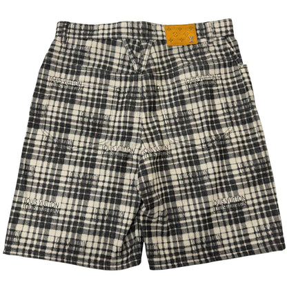 ルイヴィトン チェック レザーショートパンツ