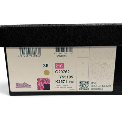 シャネル ツイード エスパドリーユ