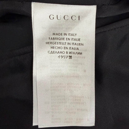 グッチ アセテート ナイロン レザー コート