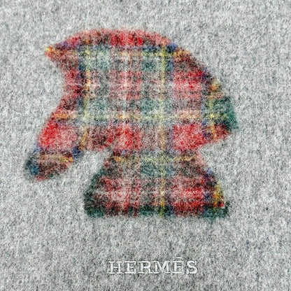 エルメス ハイランズ タータン カシミア スカーフ