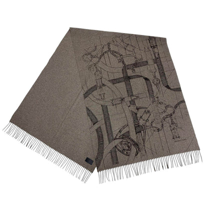 エルメス Cavalcadour Sketch カシミアマフラー