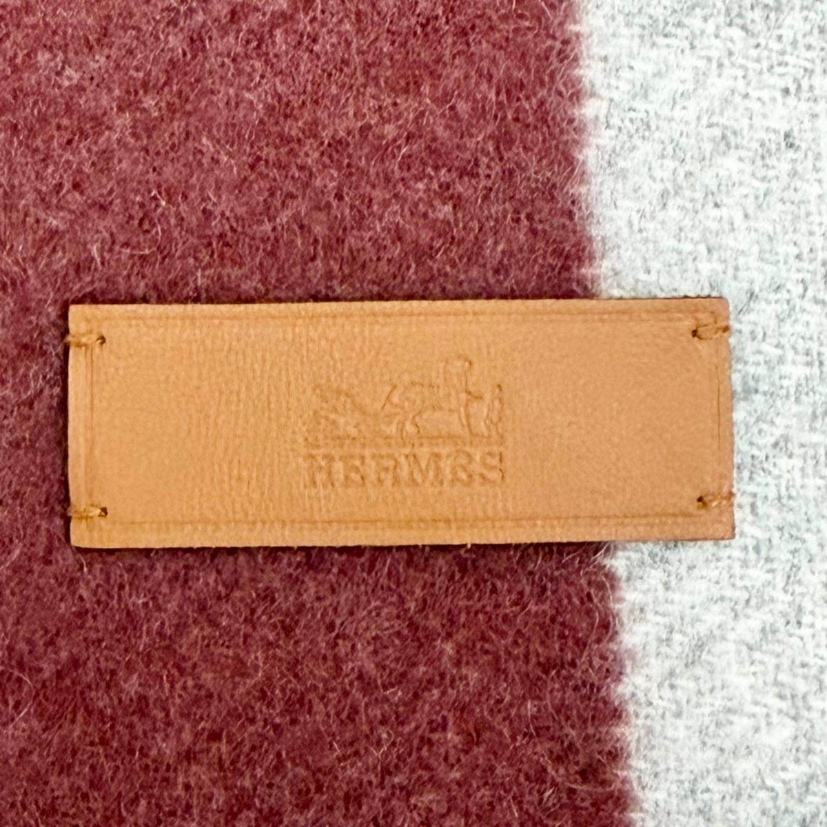 エルメス コンテスト カシミヤマフラー