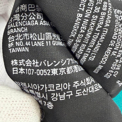 バレンシアガ ロゴ刺繍 ダメージ加工 コットンキャップ