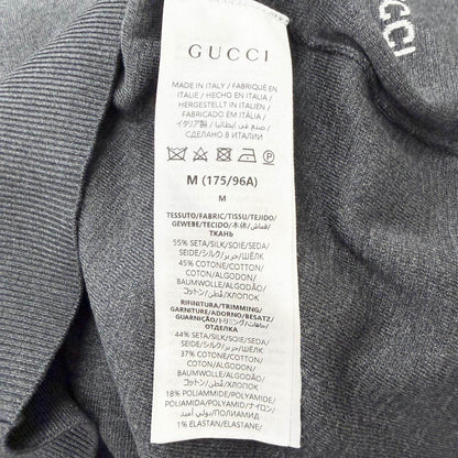 グッチ ロゴインターシャ シルクコットンニット