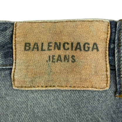バレンシアガ Trompe l’oeil Denim コットンパンツ