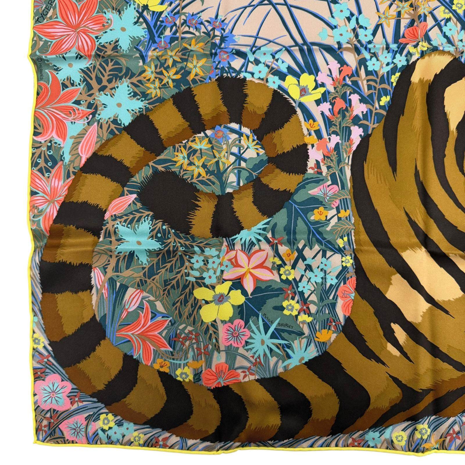 エルメス Tiger Tiger シルクスカーフ