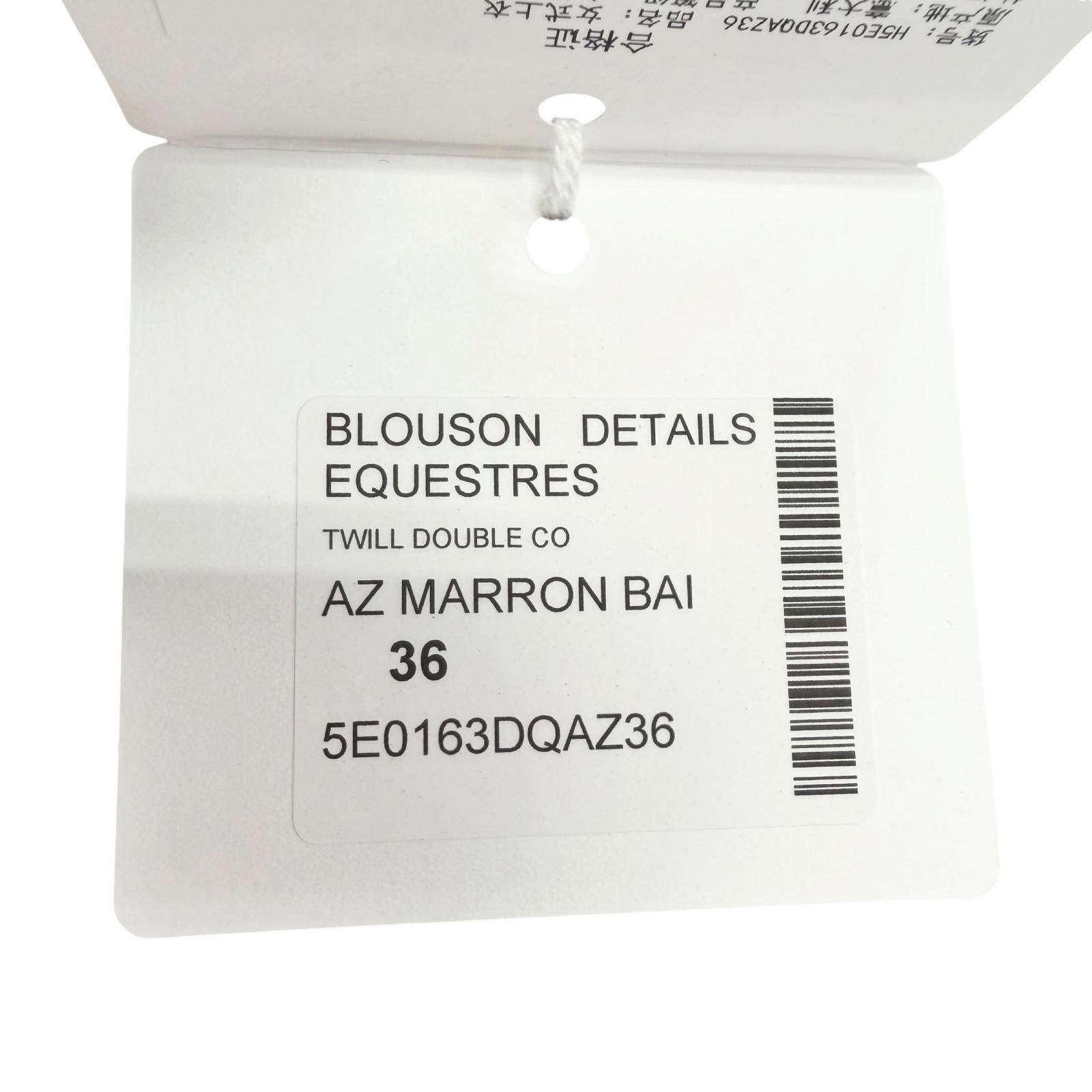 エルメス コットンノーカラージャケット