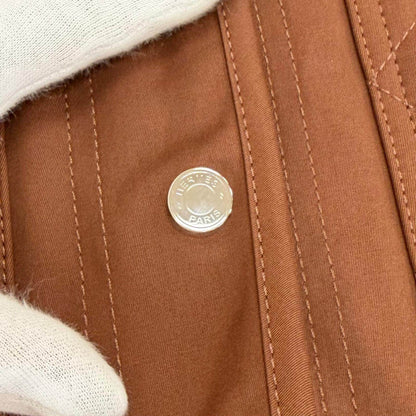 エルメス コットンノーカラージャケット