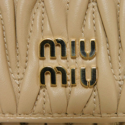 ミュウミュウ マテラッセ ナッパレザー 三つ折り財布