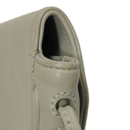 セリーヌ ロゴプリントトライアングルバッグ スムースカーフスキン ショルダーバッグ