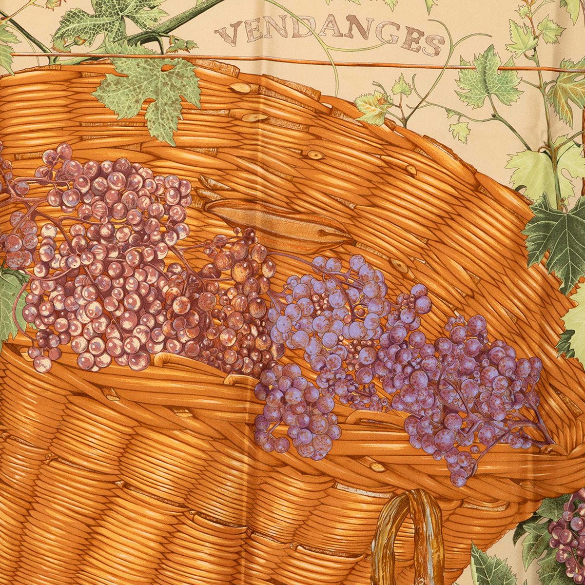 エルメス カレ90 VENDANGES シルクスカーフ
