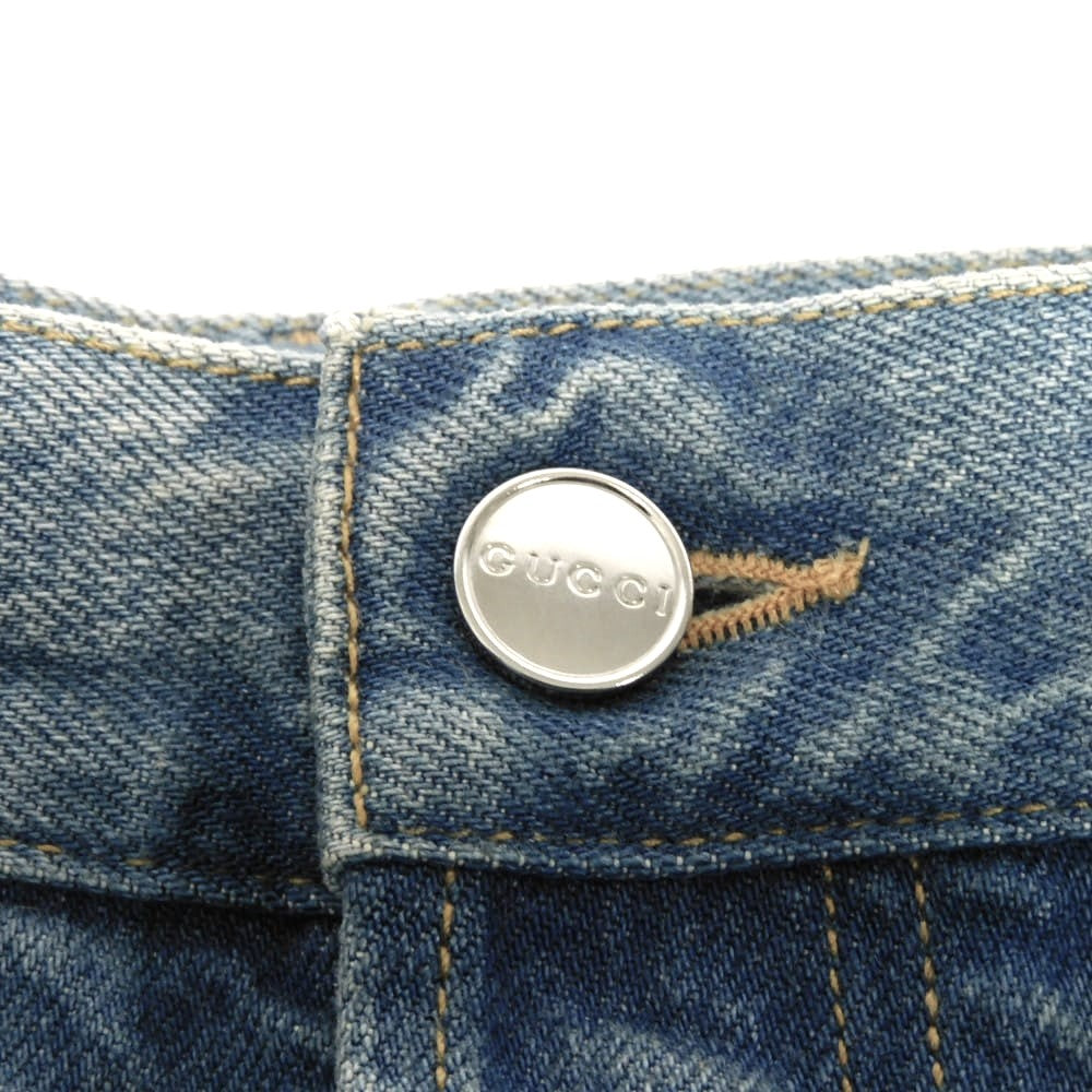 グッチ テーパードフィットデニム パンツ