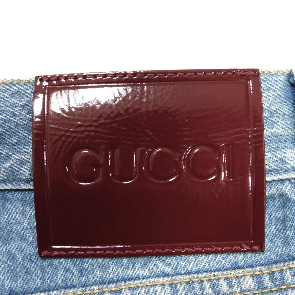 グッチ テーパードフィットデニム パンツ